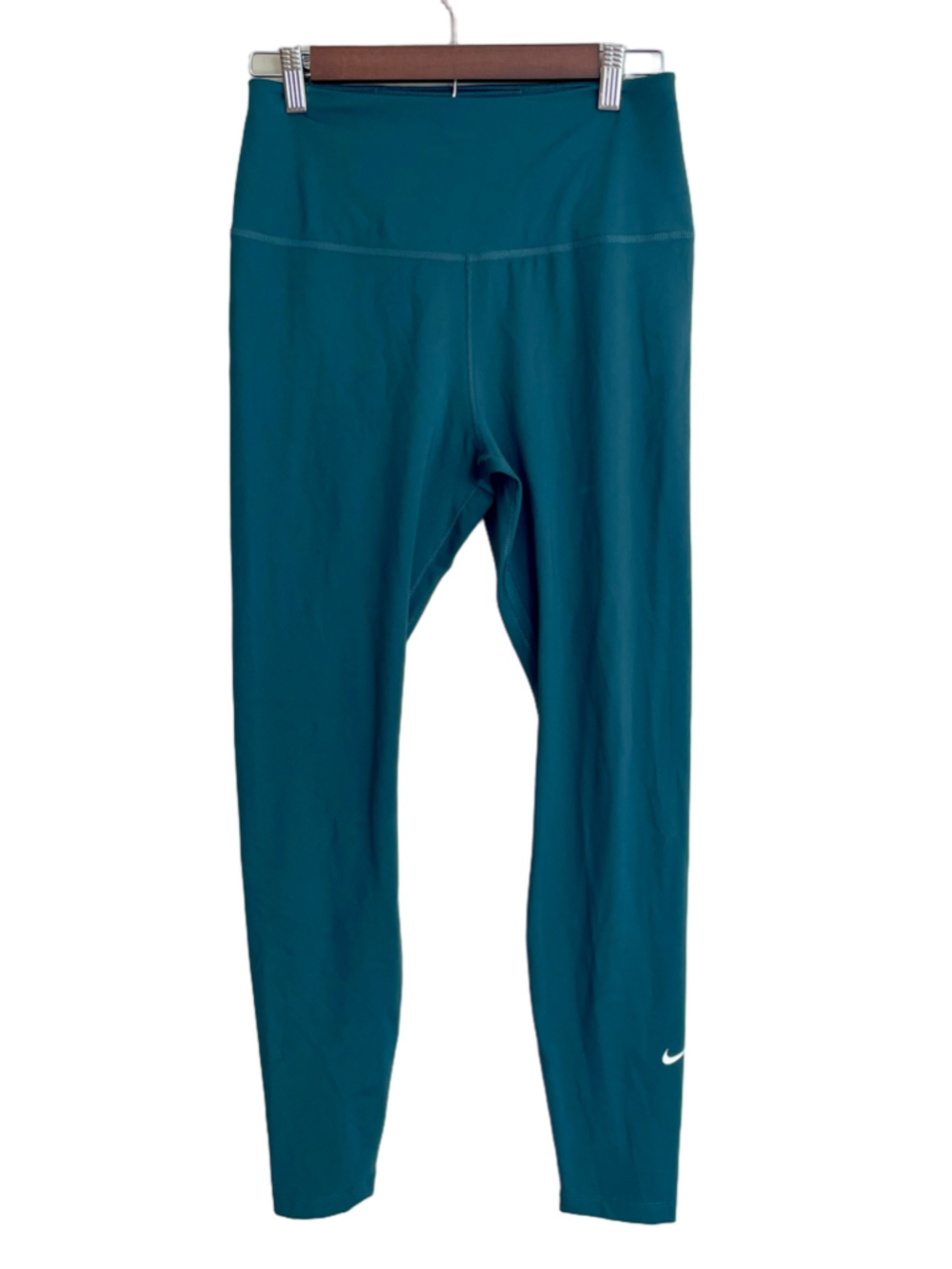 Nike Dri-FIT Teal Blue Full Length Leggings Womens Medium